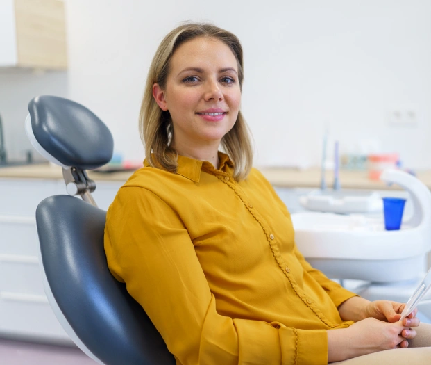 Dentist performing a comprehensive dental examination for preventive care